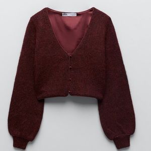 Zara cropped cardigan